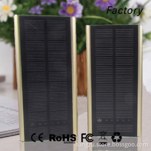 Portable rechargeable cell phone charger 6000mah solar battery